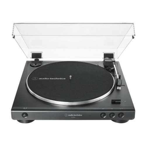 AUDIO-TECHNICA AT-LP60X, AUTOMATINIS PATEFONAS GREITIS: 33-1/3 APS/MIN, 45 APS/MIN, INTEGRUOTA DUAL MAGNET™ TECHNOLOGIJA, DIRŽINĖ PAVARA 