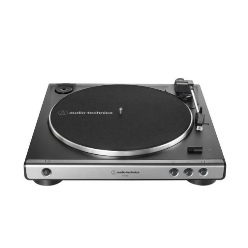 AUDIO-TECHNICA AT-LP60X, AUTOMATINIS PATEFONAS GREITIS: 33-1/3 APS/MIN, 45 APS/MIN, INTEGRUOTA DUAL MAGNET™ TECHNOLOGIJA, DIRŽINĖ PAVARA 