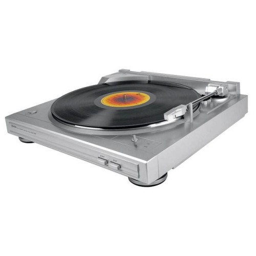 DENON DP-29F ANALOGINIS VINILINIŲ PLOKŠTELIŲ GROTUVAS PATEFONAS PILNAI AUTOMATINIS SU GALVUTE NEMOKAMAS PRISTATYMAS TIK SIDABRINĖ SPALVA