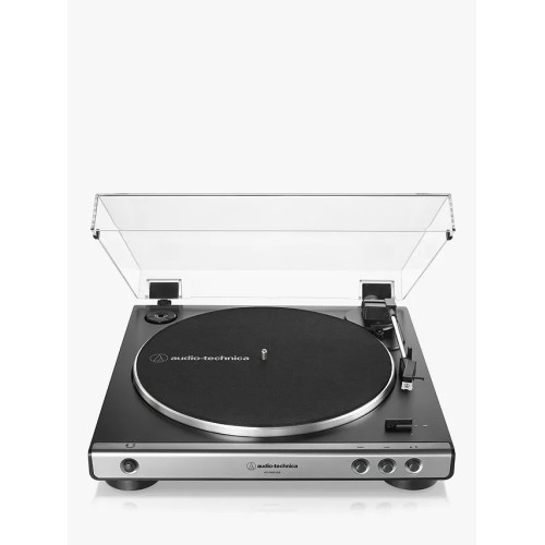 AUDIO-TECHNICA AT-LP60XUSB AUTOMATINIS PATEFONAS SU DIRŽINE PAVARA GREIČIAI 33-1/3 APS/MIN, 45 APS/MIN. S/N DAŽNIS: >50 DB (DIN-B)  