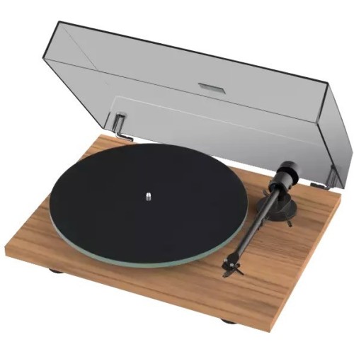 PRO-JECT T1 PATEFONAS PLOKŠTELIŲ GROTUVAS SU ORTOFON OM 5E KARTRIDŽU, GREITIS: 33-45 APS/MIN, MECHANINIS GREIČIO KEITIKLIS 