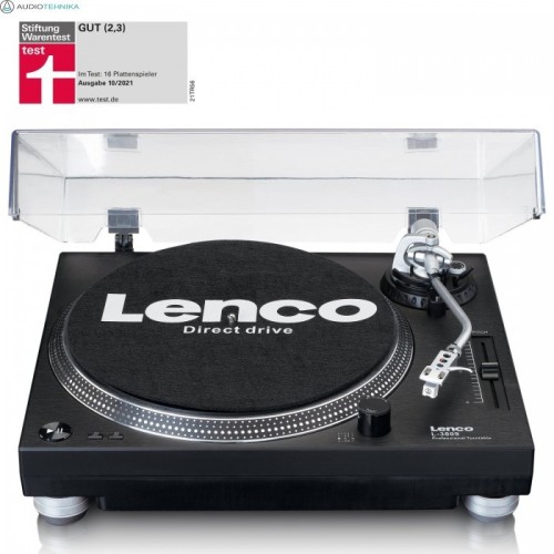 LENCO L-3809 – PUSIAU AUTOMATINIS, TIESIOGINĖS PAVAROS VINILO GROTUVAS/PATEFONAS SU USB IŠVESTIMI, PAVAROS TIPAS: TIESIOGINĖ PAVARA.  KARTRIDŽAS: PRIDEDAMAS MM TIPO KARTRIDŽAS.