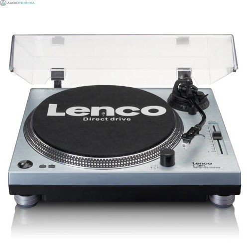 LENCO L-3809 – PUSIAU AUTOMATINIS, TIESIOGINĖS PAVAROS VINILO GROTUVAS/PATEFONAS SU USB IŠVESTIMI, PAVAROS TIPAS: TIESIOGINĖ PAVARA.  KARTRIDŽAS: PRIDEDAMAS MM TIPO KARTRIDŽAS.