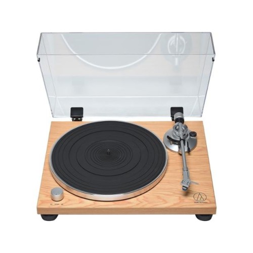 AUDIO-TECHNICA AT-LPW30 PATEFONAS MECHANINIS DIRŽINIS PLOKŠTELIŲ GROTUVAS DC MOTORAS SUKIMO GREITIS 33-1/3 RPM, 45 RPM S-R DAŽNIS >60DB 