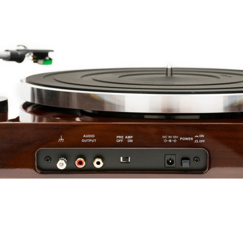 ​​THORENS TD 204 - AUKŠTOS KOKYBĖS ANALOGINIS PATEFONAS. PAVAROS TIPAS: DIRŽINĖ PAVARA SU ELEKTRONINIU GREIČIO VALDYMU,  GREIČIAI: 33 1/3 IR 45 APS./MIN. 