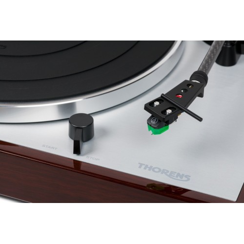 THORENS TD 402 DD PATEFONAS DIRECT DRIVE PAVARA, INTEGRUOTAS MM PHONO PRADINIS STIPRINTUVAS, GALIMI GREIČIAI: 33-1/3, 45 APS/MIN. 