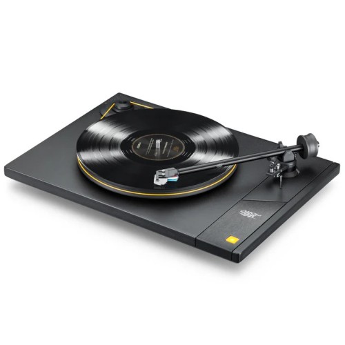 MOFI ELECTRONICS STUDIODECK – AUKŠTOS KOKYBĖS PATEFONAS. PLOKŠTELĖS GREIČIAI: 33 1/3 IR 45 RPM (RANKINIU BŪDU KEIČIAMI).  PAVARA: DIRŽINĖ (BELT-DRIVE). 