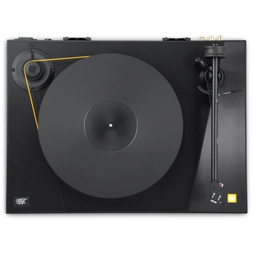 MOFI ELECTRONICS ULTRADECK – AUKŠTOS KOKYBĖS PATEFONAS. PLOKŠTELĖS GREIČIAI: 33 1/3 IR 45 RPM (RANKINIU BŪDU KEIČIAMI).  PAVARA: DIRŽINĖ (BELT-DRIVE). 