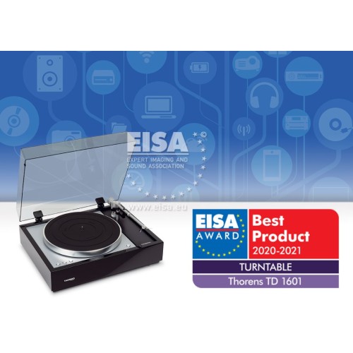 THORENS TD 1601 HI-END PATEFONAS BALANSINIS XLR IŠĖJIMAS, RCA JUNGTIS, IŠSKIRTINIS VINTAŽINIS DIZAINAS 