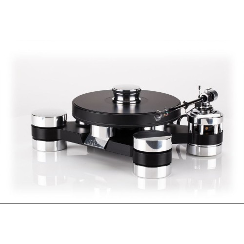 TRANSROTOR DARK STAR SILVER PLOKŠTELIŲ GROTUVAS KARTU SU M2-9