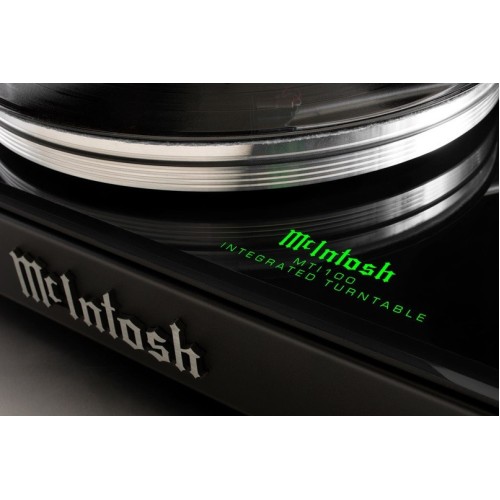 MCINTOSH MTI100 – PATEFONAS SU INTEGRUOTU AB-KLASĖS STIPRINTUVU, DAC IR BLUETOOTH. GALINGUMAS: 50 W PER KANALĄ Į 8 OMUS; 80 W PER KANALĄ Į 4 OMUS .DAŽNIŲ DIAPAZONAS: 20 HZ – 20 KHZ (+0, -0,7 DB). 