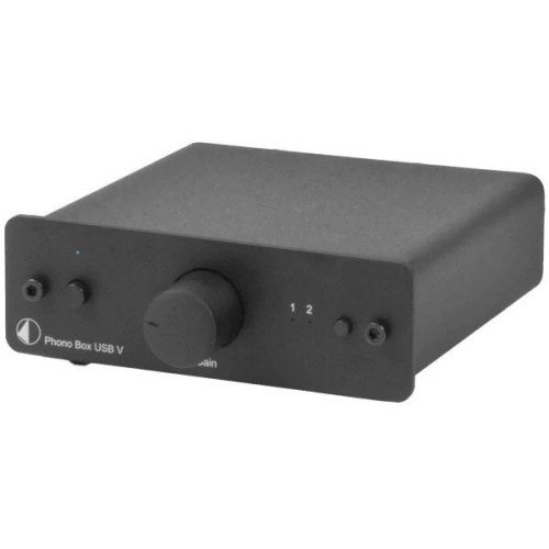 PRO-JECT PHONO BOX USB  MM/MC PHONO PRADINIS STIPRINTUVAS SU USB THD, MM/ MC 0.01% / 0.05%, A/D KONVERTERIS 16-BIT DELTA SIGMA  