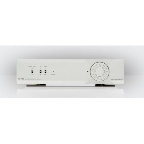 MUSICAL FIDELITY MX-VYNL PHONO PRE-STIPRINTUVAS XLR, RCA, DAŽNIŲ JUOSTA RIAA ±0.1DB IEC ±0.1DB MM IR MC THD: < 0.007% 