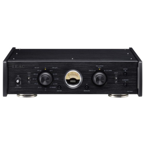 ​​TEAC PE-505 - AUKŠTOS KLASĖS MM/MC FONOKOREKTORIUS,  ĮVESTYS:  RCA (NESUBALANSUOTA, MM/MC SUDERINAMA).  XLR (SUBALANSUOTA, TIK MC)​ 