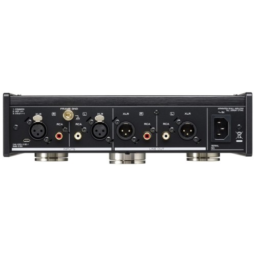 ​​TEAC PE-505 - AUKŠTOS KLASĖS MM/MC FONOKOREKTORIUS,  ĮVESTYS:  RCA (NESUBALANSUOTA, MM/MC SUDERINAMA).  XLR (SUBALANSUOTA, TIK MC)​ 