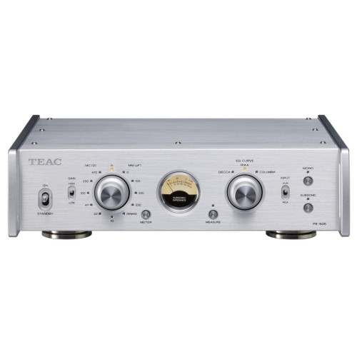 ​​TEAC PE-505 - AUKŠTOS KLASĖS MM/MC FONOKOREKTORIUS,  ĮVESTYS:  RCA (NESUBALANSUOTA, MM/MC SUDERINAMA).  XLR (SUBALANSUOTA, TIK MC)​ 