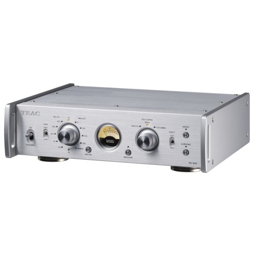 ​​TEAC PE-505 - AUKŠTOS KLASĖS MM/MC FONOKOREKTORIUS,  ĮVESTYS:  RCA (NESUBALANSUOTA, MM/MC SUDERINAMA).  XLR (SUBALANSUOTA, TIK MC)​ 