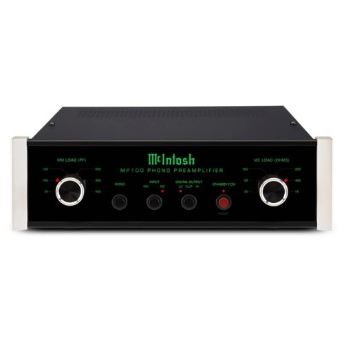​MCINTOSH MP100 - AUKŠTOS KOKYBĖS FONO KOREKTORIUS SKIRTAS TIEK MM, TIEK MC TIPO GARSO ADATŲ SIGNALAMS STIPRINTI. DAŽNIŲ ATSAKAS: ±0,3 DB NUO 20 HZ IKI 20 000 HZ. 