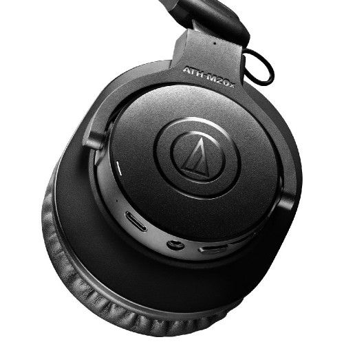 AUDIO-TECHNICA ATH-M20XBT, BELAIDĖS OVER-EAR TIPO AUSINĖS VEIKIMO LAIKAS IKI 60 VAL. ĮKROVIMAS IKI 3 VAL., DAŽNIŲ JUOSTA:5- 32,000 HZ, JAUTRUMAS: 100 DB/MW 