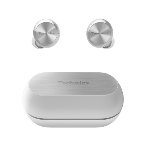 TECHNICS EAH-AZ70W, BELAIDĖS IN-EAR TIPO AUSINĖS VEIKIMO LAIKAS 19.5 VAL., ĮKROVOS LAIKAS 2 VAL., DAŽNIŲ JUOSTA: 20 HZ - 20 KHZ, PALAIKOMA AMAZON ALEXA, SIRI IR GOOGLE ASSISTANT 