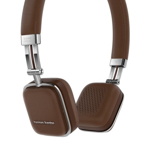 AUSINĖS HARMAN KARDON SOHO-A JUODOS, BALTOS ARBA RUDOS SU MIKROFONU