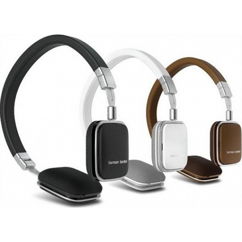 AUSINĖS HARMAN KARDON SOHO-A JUODOS, BALTOS ARBA RUDOS SU MIKROFONU