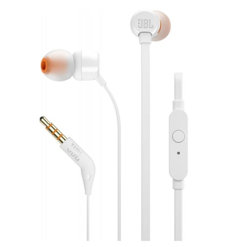 JBL T110 PUREBASS AUSINĖS LAIDINĖS SU MIKROFONU JBL FIRMINIS 