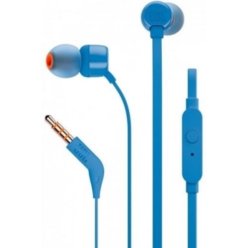 JBL T110 PUREBASS AUSINĖS LAIDINĖS SU MIKROFONU JBL FIRMINIS 
