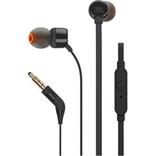 JBL T110 PUREBASS AUSINĖS LAIDINĖS SU MIKROFONU JBL FIRMINIS 