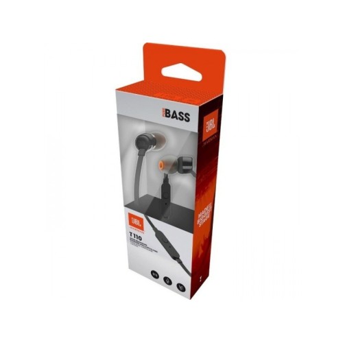 JBL T110 PUREBASS AUSINĖS LAIDINĖS SU MIKROFONU JBL FIRMINIS 