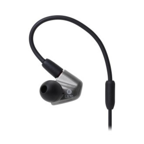 AUDIO-TECHNICA ATH-LS70IS Į AUSIS STATOMOS AUSINĖS DAŽNIŲ JUOSTA 5 – 26,000 HZ JAUTRUMAS 104 DB/MW DRAIVERIO DIAMETRAS 8.8 MM 