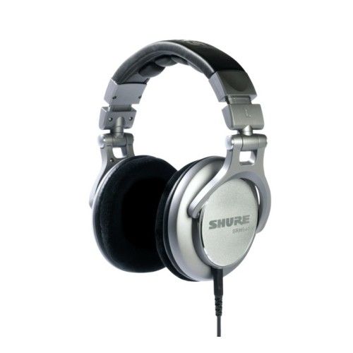 SHURE SRH940 PROFESIONALIOS ON-EAR TIPO AUSINĖS DAŽNIŲ JUOSTA: 5 - 30,000 HZ, JAUTRUMAS: 100 DB, VARŽA: 42 OMAI 