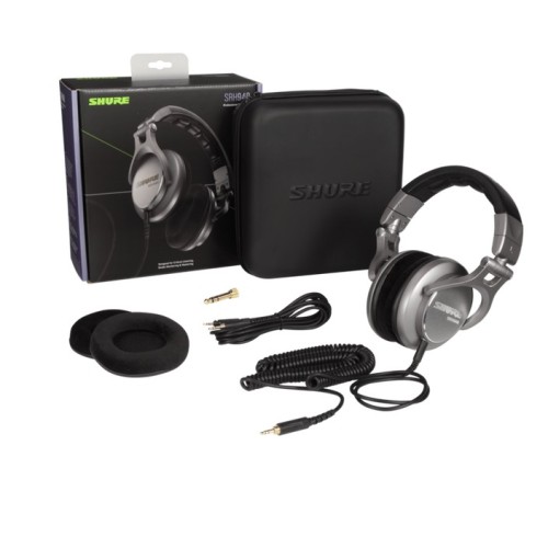SHURE SRH940 PROFESIONALIOS ON-EAR TIPO AUSINĖS DAŽNIŲ JUOSTA: 5 - 30,000 HZ, JAUTRUMAS: 100 DB, VARŽA: 42 OMAI 
