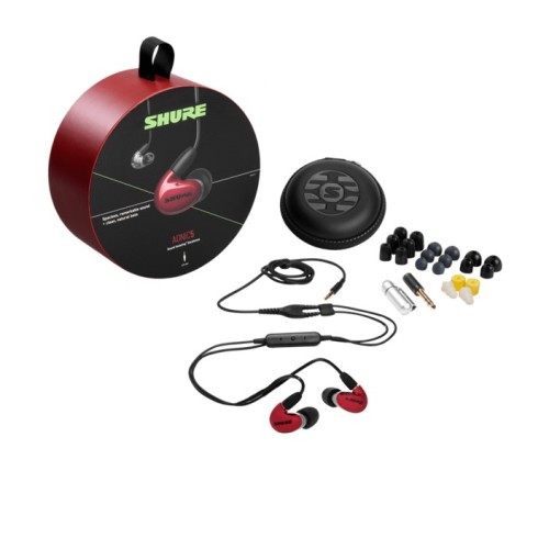 SHURE AONIC 5 IN-EAR TIPO AUSINĖS SU IŠORINIŲ GARSŲ SLOPINIMO FUNKCIJA DAŽNIŲ JUOSTA: 18 - 19,000 HZ, JAUTRUMAS: 119 DB, VARŽA: 36 OMAI 