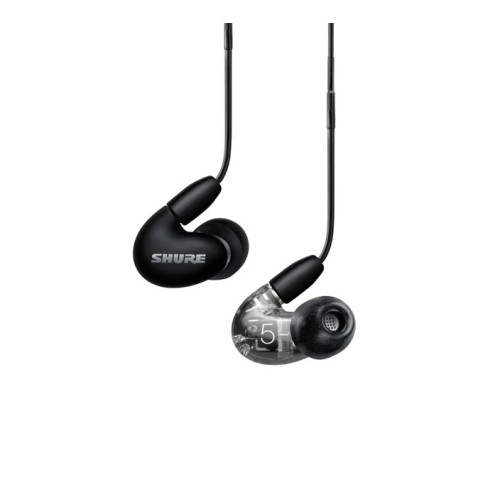 SHURE AONIC 5 IN-EAR TIPO AUSINĖS SU IŠORINIŲ GARSŲ SLOPINIMO FUNKCIJA DAŽNIŲ JUOSTA: 18 - 19,000 HZ, JAUTRUMAS: 119 DB, VARŽA: 36 OMAI 