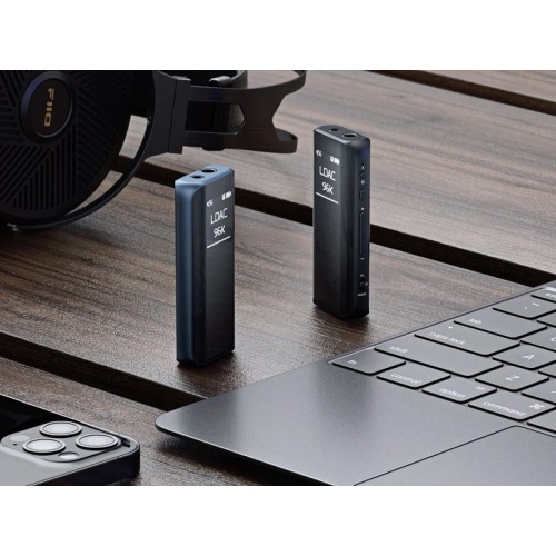 FIIO BTR15 NAUJAS 2024 MODELIS NEŠIOJAMAS AUKŠTO NAŠUMO BLUETOOTH 5.1 IMTUVAS IR AUSINIŲ STIPRINTUVAS DAC: ES9219MQ X 2 