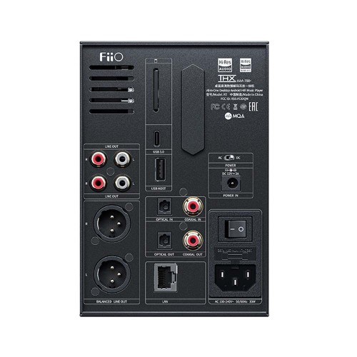 FIIO R7, AUSINIŲ STIPRINTUVAS SU DAC, ATKURIAMI DAŽNIAI: 5 HZ - 50 KHZ, DAC: ES9068AS, IŠĖJIMO GALIA (@32Ω): 750MW 