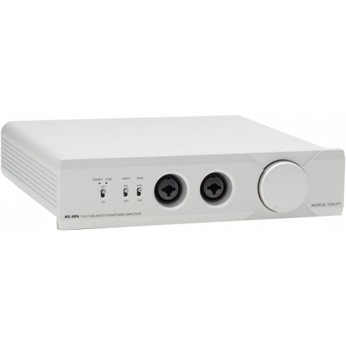 MUSICAL FIDELITY MX-HPA  AUSINIŲ STIPRINTUVAS GALIA 1,8 W PER KANALA 8 OMAI (27DBW) THD+N >0.005% TIPINIS, 20HZ IKI 20 KHZ 