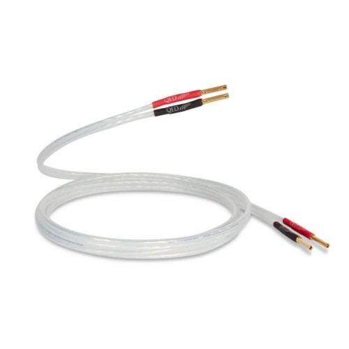 QED XT25 KOLONĖLIŲ LAIDŲ PORA SU GAMYKLIŠKAI UŽMONTUOTAIS AIRLOC BANANINIAIS ANTGALIAIS 2 X 2,5 MM² 