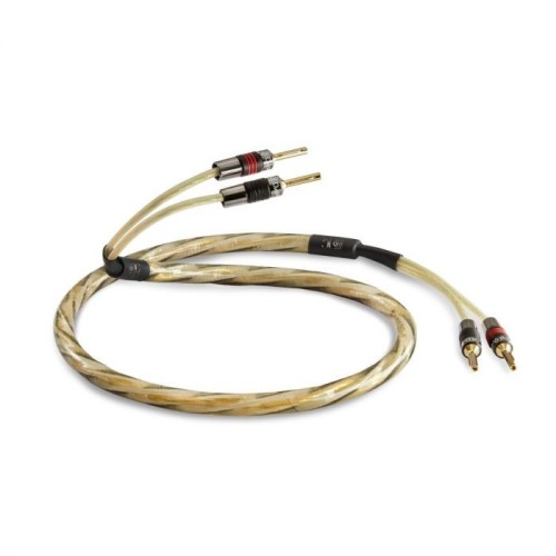 QED GOLDEN ANNIVERSARY XT KOLONĖLIŲ LAIDŲ PORA SU GAMYKLIŠKAI UŽMONTUOTAIS AIRLOC™ FORTE BANANINIAIS ANTGALIAIS 2 X 2,5 MM² 