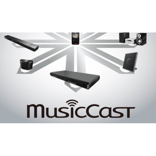 YAMAHA MCR-N670D HI-FI GARSO SISTEMA MUZIKINIS CENTRAS SU KOLONĖLĖM 2X100W CD TINKLO GROTUVAS MUSICCAST 
