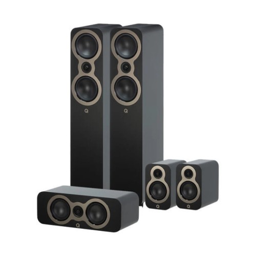 Q ACOUSTICS Q3050C 5.0 KOLONĖLIŲ KOMPLEKTAS – TAI AUKŠTOS KOKYBĖS, PILNAS NAMŲ KINO GARSO SISTEMA, SUDARYTA IŠ Q ACOUSTICS 3000C SERIJOS KOLONĖLIŲ. 