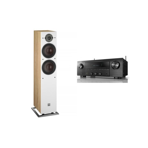 KOMPLEKTAS DALI OBERON 7 GRINDINĖ GARSO KOLONĖLĖ + DENON DRA-900H TINKLINIS STEREO STIPRINTUVAS 