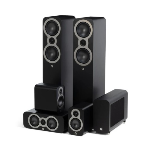Q ACOUSTICS Q3050C 5.1 KOLONĖLIŲ KOMPLEKTAS – TAI AUKŠTOS KOKYBĖS, PILNAS NAMŲ KINO GARSO SISTEMA, SUDARYTA IŠ Q ACOUSTICS 3000C SERIJOS KOLONĖLIŲ. 