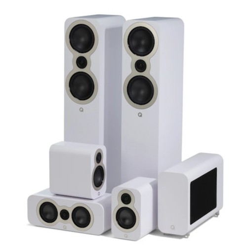 Q ACOUSTICS Q3050C 5.1 KOLONĖLIŲ KOMPLEKTAS – TAI AUKŠTOS KOKYBĖS, PILNAS NAMŲ KINO GARSO SISTEMA, SUDARYTA IŠ Q ACOUSTICS 3000C SERIJOS KOLONĖLIŲ. 