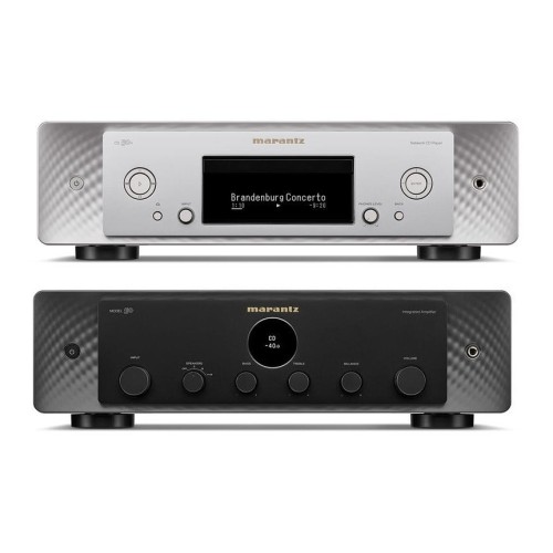 MARANTZ MODEL 50, INTEGRUOTO ANALOGINIO STIPRINTUVO IR MARANTZ CD 50N SU HDMI ARC HI-RES TINKLO GROTUVO KOMPLEKTAS 