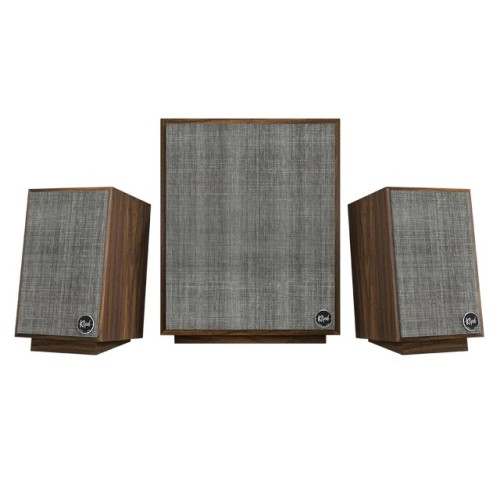 KLIPSCH PROMEDIA HERITAGE 2.1, MULTIMEDINĖ GARSIAKALBIŲ SISTEMA MAKS.REKOMENDUOJAMA STIPRINTUVO GALIA: 220W, DAŽNIŲ JUOSTA: 29 - 20,000 HZ, KLIPSCH TRACTRIX® TECHNOLOGIJA 