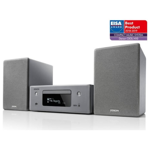 DENON CEOL N10 TINKLINĖ CD MUZIKINĖ SISTEMA CD GROTUVAS (WMA AR MP3), AM/FM TUNERIS IR USB JUNGTIS BLUETOOTH, WI-FI, AIRPLAY 2, IR HEOS 