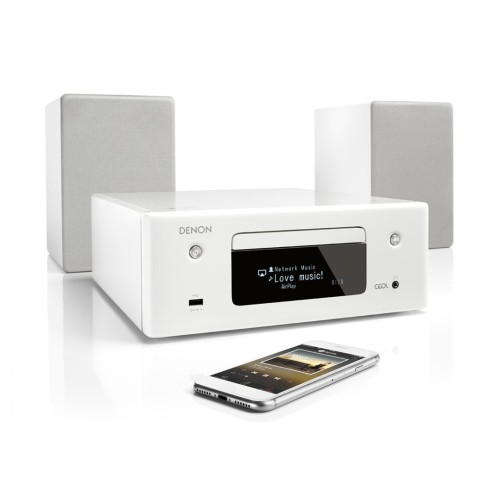 DENON CEOL N10 TINKLINĖ CD MUZIKINĖ SISTEMA CD GROTUVAS (WMA AR MP3), AM/FM TUNERIS IR USB JUNGTIS BLUETOOTH, WI-FI, AIRPLAY 2, IR HEOS 