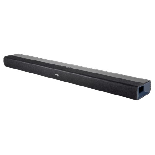 DENON DHT-S218 –  KOMPAKTIŠKAS 2.1 KANALO GARSO JUOSTOS ĮRENGINYS SU INTEGRUOTAIS ŽEMADAŽNIAIS GARSIAKALBIAIS IR DOLBY ATMOS PALAIKYMU. GALIA: 120 W MAKSIMALI IŠĖJIMO GALIA. 